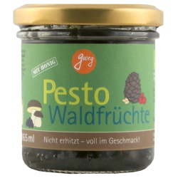 Pesto Waldfrüchte mit Maronen, Steinpilzen, Cranberries, Heidelbeeren & Nüssen aus Bayern Pesto Waldfrüchte mit Maronen, Steinpilzen, Cranberries, Heidelbeeren & Nüssen aus Bayern von Georg Thalhammer