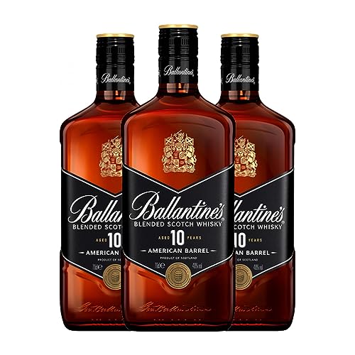 Whiskey Blended Ballantine's American Barrel 10 Jahre 70 cl (Schachtel mit 3 Flaschen von 70 cl) von George Ballantine & Son - Ballantine's