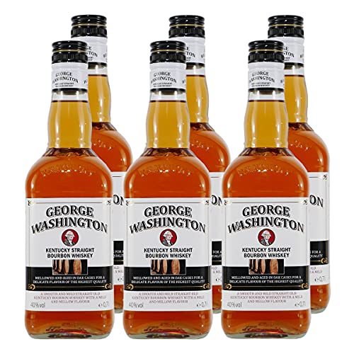 George Washington Bourbon Whiskey (6 x 0,7L) von George Washington