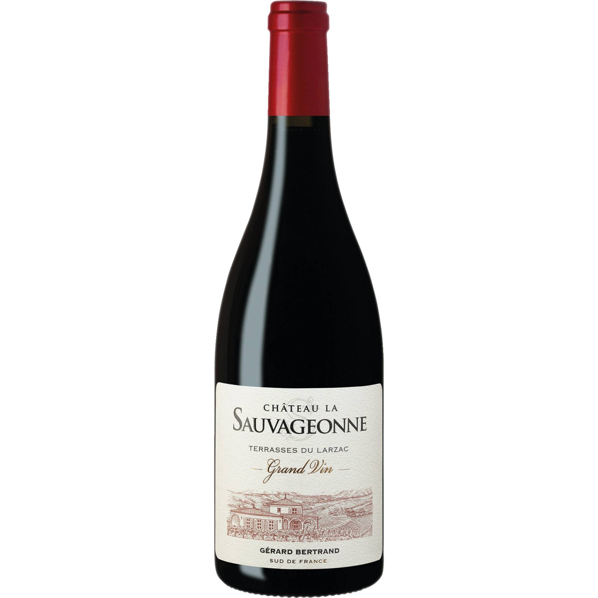 Chateau La Sauvageonne Grand Vin Red, Languedoc, Languedoc-Roussillon, 2019, Rotwein von Gérard Bertrand,11100,Narbonne,Frankreich