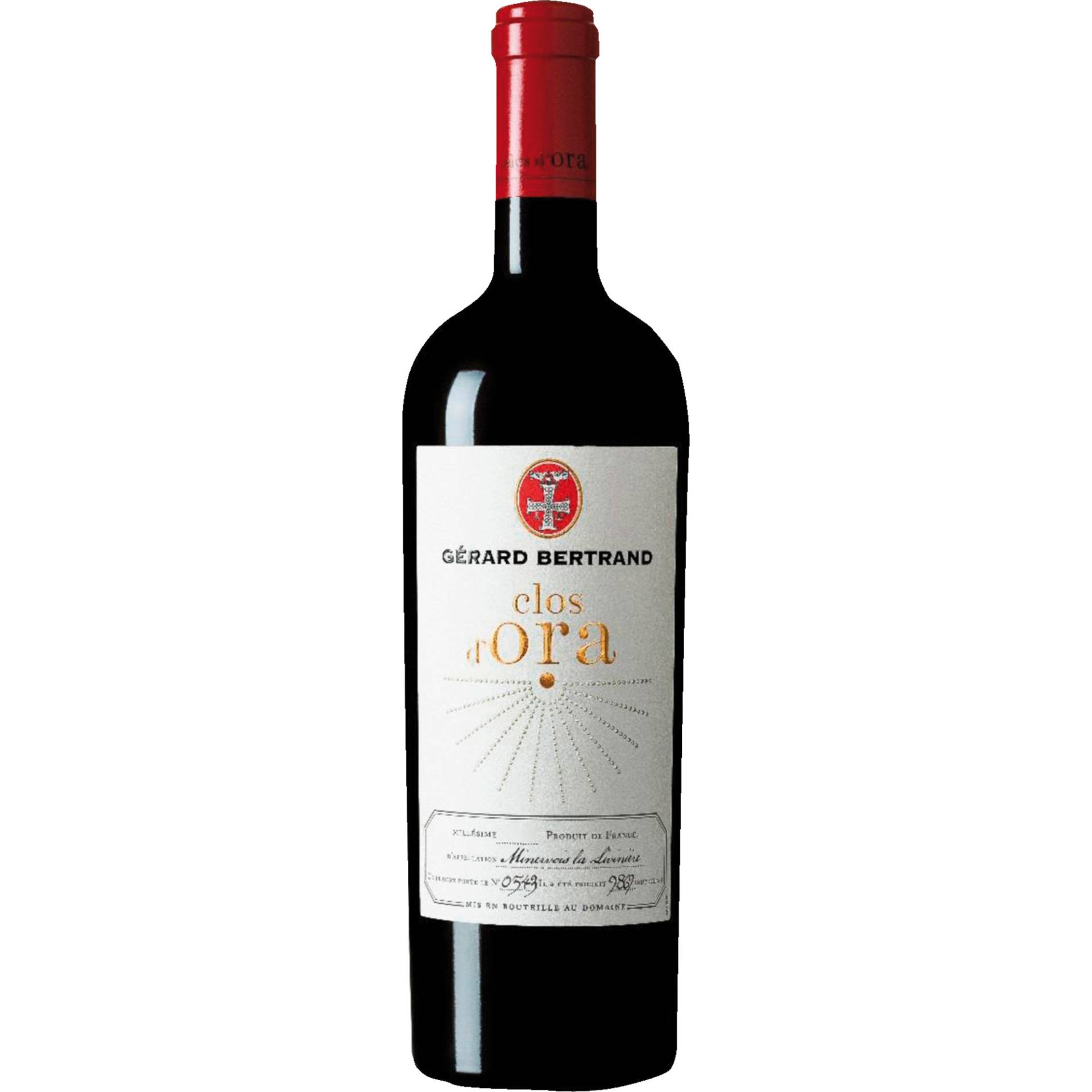 Gérard Bertrand Clos d' Ora, Minvervois AOP, Languedoc-Roussillon, 2017, Rotwein Gérard Bertrand Clos d' Ora, Minvervois AOP, Languedoc-Roussillon, 2017, Rotwein von Gérard Bertrand,11100,Narbonne,Frankreich