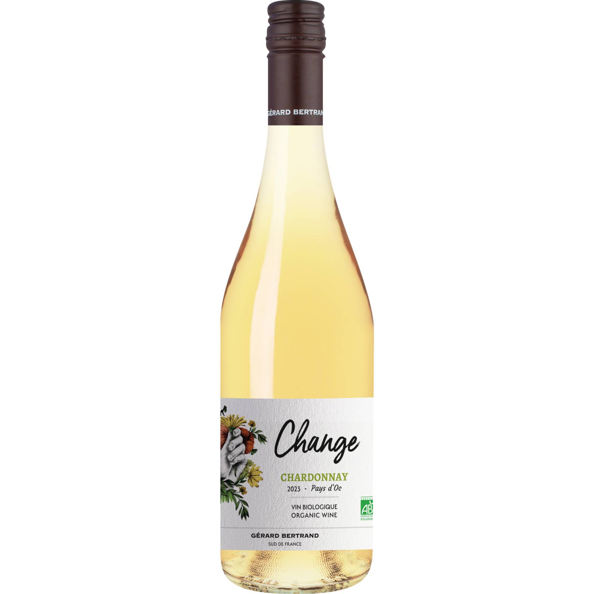 Change Chardonnay, Pays d'Oc IGP, Languedoc-Roussillon, 2023, Weißwein Change Chardonnay, Pays d'Oc IGP, Languedoc-Roussillon, 2023, Weißwein von Gérard Bertrand à F11100-262 Narbonne, Frankreich
