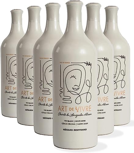 Gérad Bertrand Art de Vivre Weiﬂwein | Clairette | AOP Clairette du Languedoc Adissan Keramikflasche S¸ﬂ | (6 x 0.75 l) von Gérard Bertrand