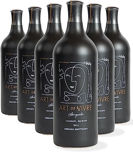 Gérad Bertrand Art de Vivre Rotwein | Syrah/Grenache/MourvËdre | Languedoc Syrah Keramikflasche Trocken | (6 x 0.75 l) von Gérard Bertrand