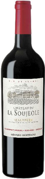 Gerard Bertrand Chateau La Soujeole Malepere AOP Jg. 2018-19 Cuvee aus 50 Proz. Cabernet Franc, 30 Proz. Malbec, 20 Proz. Merlot von Gerard Bertrand