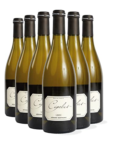 Gérard Bertrand Cigalus Weißwein | Chardonnay/Viognier/Sauvignon Blanc | IGP Aude Hauterive Trocken | Mit Holzkiste (6 x 0.75 l) von Gérard Bertrand