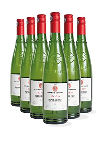 Gérard Bertrand Héritage An 1618 Weißwein | Piquepoul | AOP Picpoul de Pinet Sec | (6 x 0.75 l) von Gérard Bertrand