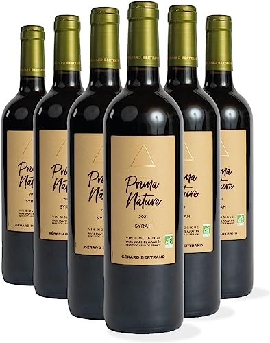 Gérad Bertrand Prima Nature Rotwein | Syrah| IGP Pays d'Oc Vin Bio Vegan Sans Sulfites Trocken | (6 x 0.75 l) von Gérard Bertrand