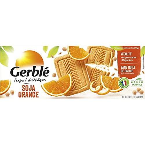 Gerblé - Soy orange Biscuits 280G - Packung mit 5 von Gerblé
