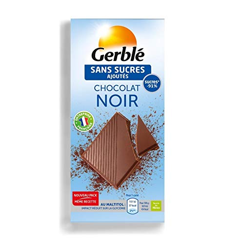 Gerblé - Tablet Schwarze Schokolade 80G - Packung mit 4 von Gerblé