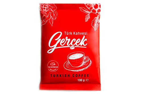 GERCEK Türkischer Kaffee mild, steingemahlen, für den perfekten Mokka Genuss, 1 Päckchen, 100g von Gerçektürk