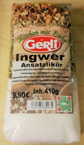 Ansatz f. Ingwerlikör Gerli Gewürze 410 g von Gerli