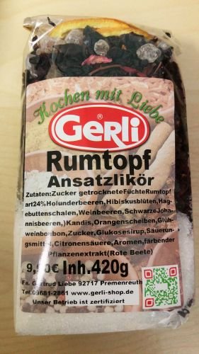 Ansatz f. Rumtopflikör 450 g von Gerli