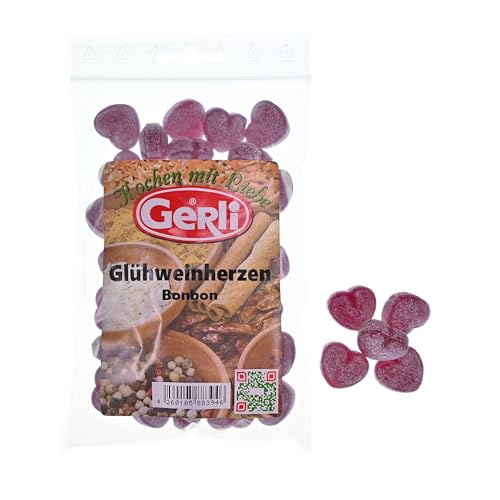 Glühweinherzen, Glühweinbonbon Gerli Bonbon 120 g von Gerli