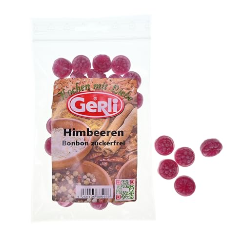 Himbeer (Zuckerfrei) Gerli Bonbon 80 g von Gerli