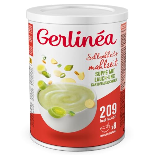 Gerlinéa Suppe Lauch Kartoffel - Proteinreicher Mahlzeitenersatz - Trockensuppe - Schlankheitsmahlzeiten - Enthält 8 Mahlzeiten von Gerlinéa