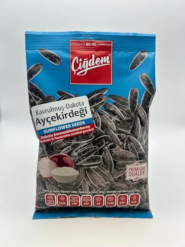 Cigdem Cekirdek 5x150g - Sonnenblumenkernen - Sunflower Seeds (Large, SourCream & Onion) von Germiyan