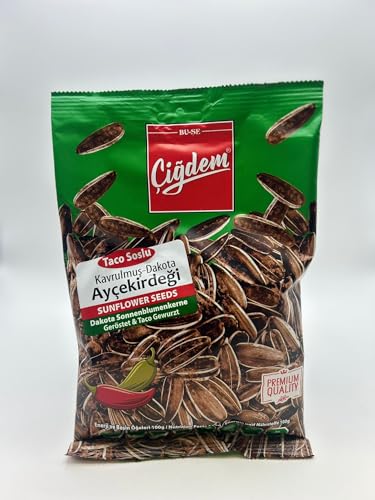 Cigdem Cekirdek 5x150g - Sonnenblumenkernen - Sunflower Seeds (Large, Taco) von Germiyan