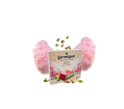 ANGEL HAIR Schokolade mit Pistazie & Turkish Cotton Candy - GERMIYAN Angel Hair Chocolate 100g - Nach Leckeren Rezeptur! Virale TikTok Hype Schokolade - EXTREM Schneller Versand von Germiyan