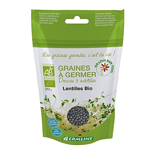 Sprossen-Keimsaat Linsen - Bio - 150g von Germline