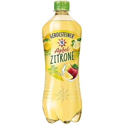 18 Flaschen Gerolsteiner Gerolsteiner & Frucht Apfel-Zitrone Fit + Mineralwasser a 750ml PET inc. 4,50€ EINWEG Flasche von Gerolsteiner