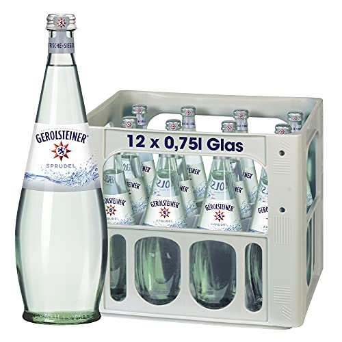 Gerolsteiner Gourmet Sprudel, Glas MEHRWEG (12 x 0,75 l) von Gerolsteiner