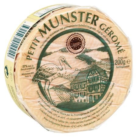Petit Munster Géromé französischer Weichkäse, 50 % Fett 200 g Petit Munster Géromé französischer Weichkäse, 50 % Fett 200 g von Gerome