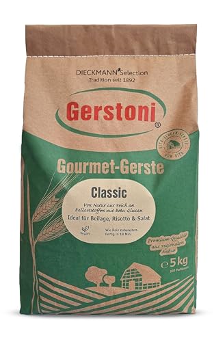 Gerstoni Gourmet Gerste Classic 5kg, mild-nussig, wie Reis, POWERFOOD aus regionalem Anbau mit Beta-Glucan von Gerstoni