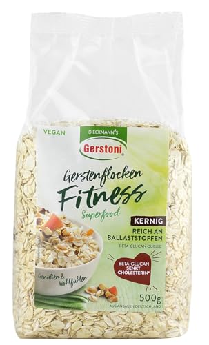 Gerstoni Fitnessflocken kernig 12 x 500g, mild-nussige Gerstenflocken in PREMIUM-QUALITÄT für Gesundes Frühstück, Kochen und Backen mit Beta-Glucan Gerstoni Fitnessflocken kernig 12 x 500g, mild-nussige Gerstenflocken in PREMIUM-QUALITÄT für Gesundes Frühstück, Kochen und Backen mit Beta-Glucan von Gerstoni