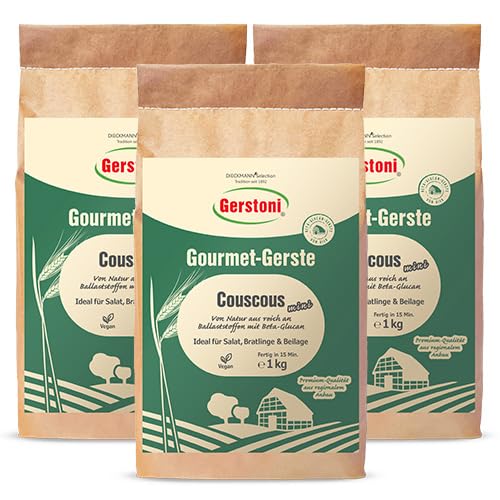 Gerstoni Gersten Couscous 3 x 1kg, ohne Weizen, POWERFOOD aus regionalem Anbau Marke: Gerstoni Gerstoni Gersten Couscous 3 x 1kg, ohne Weizen, POWERFOOD aus regionalem Anbau Marke: Gerstoni von Gerstoni