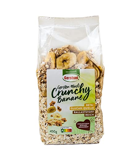 Gerstoni Gersten-Müsli Crunchy Banane 450 g - Ballaststoffreich mit Gersten-Beta-Glucan Gerstoni Gersten-Müsli Crunchy Banane 450 g - Ballaststoffreich mit Gersten-Beta-Glucan von Gerstoni
