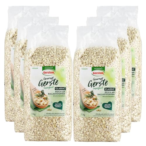 Gerstoni Gourmet Gerste Classic 18 x 1kg, mild-nussig, POWERFOOD aus regionalem Anbau, BETA-GLUCAN-Quelle von Gerstoni