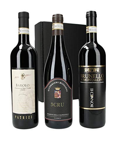 The Wine Guys Geschenkset "Klassiker Italiens" Rotweine im Geschenkkarton (3 x 0.75 l) von The Wine Guys