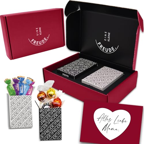 EINE KLEINE FREUDE. | „Muttertag“ Geschenkbox mit feinster Lindt Schokolade, Merci Pralinen & Grußkarte | Muttertagsgeschenk für Mama EINE KLEINE FREUDE. | „Muttertag“ Geschenkbox mit feinster Lindt Schokolade, Merci Pralinen & Grußkarte | Muttertagsgeschenk für Mama von Geschenkbox - 24