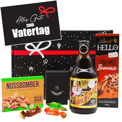 Geschenkset zum Vatertag | Geschenk Box mit Bier, Schokolade, Nüssen & Grußkarte | Vatertagsgeschenk für Männer & Papa Geschenkset zum Vatertag | Geschenk Box mit Bier, Schokolade, Nüssen & Grußkarte | Vatertagsgeschenk für Männer & Papa von Geschenkbox - 24