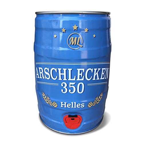 5 Liter Partyfass Party-Keg Original Sepp Bumsingers Arschlecken 350 Helles (1) von Geschenkbox