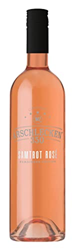 6er Set Roséwein Arschlecken 350 Samtrot Rosé feinherb je Flasche 0,75l von Geschenkbox