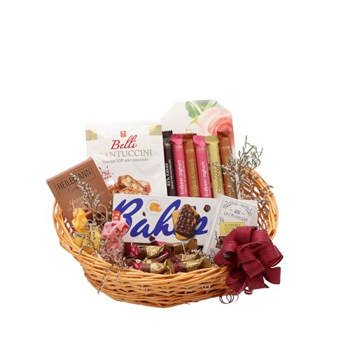 Büro-Naschkorb für 6 Personen | Stilvoll dekorierter Korb mit beliebten Snacks fürs Büro | Perfekt für Team-Meetings und Genussmomente zwischendurch Büro-Naschkorb für 6 Personen | Stilvoll dekorierter Korb mit beliebten Snacks fürs Büro | Perfekt für Team-Meetings und Genussmomente zwischendurch von Geschenkkorb-Laden.de