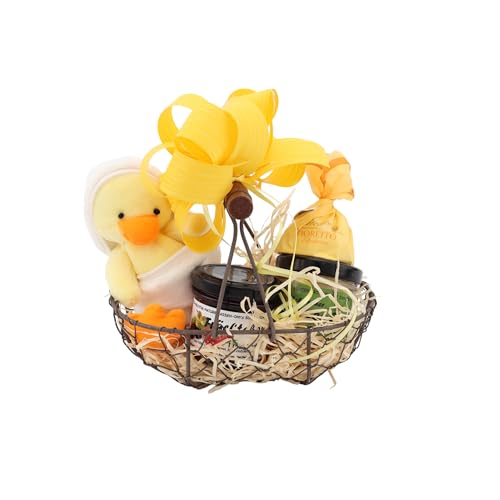 Ostergeschenk Ostermini | Geschenkkorb mit leckeren Überraschungen | Perfektes Präsent für Ostern | Hochwertiger Korb zum Verschenken von Geschenkkorb-Laden.de