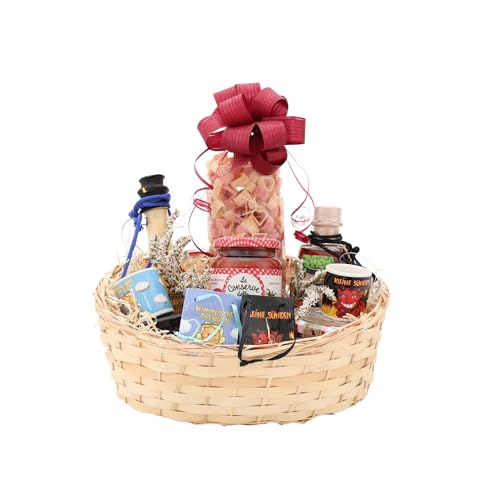 Pärchenkorb Engelchen & Teufelchene | Hochwertiger Präsentkorb zur Überraschung | Geschenk für Paare von Geschenkkorb-Laden.de