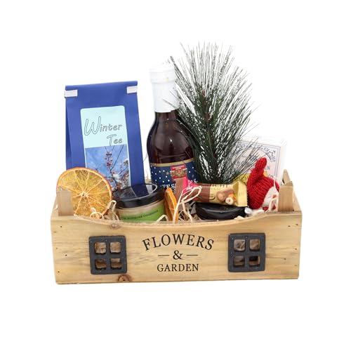 Weihnachtskiste Flowers & Garden - klein | Perfektes Geschenk zu Weihnachten für Gartenliebhaber von Geschenkkorb-Laden.de