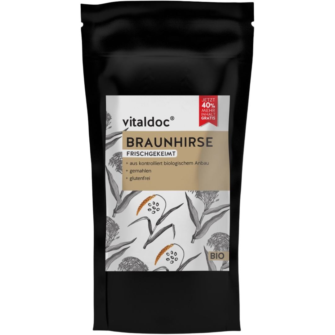 Bio Braunhirse frischgekeimt Bio Braunhirse frischgekeimt von Vitaldoc