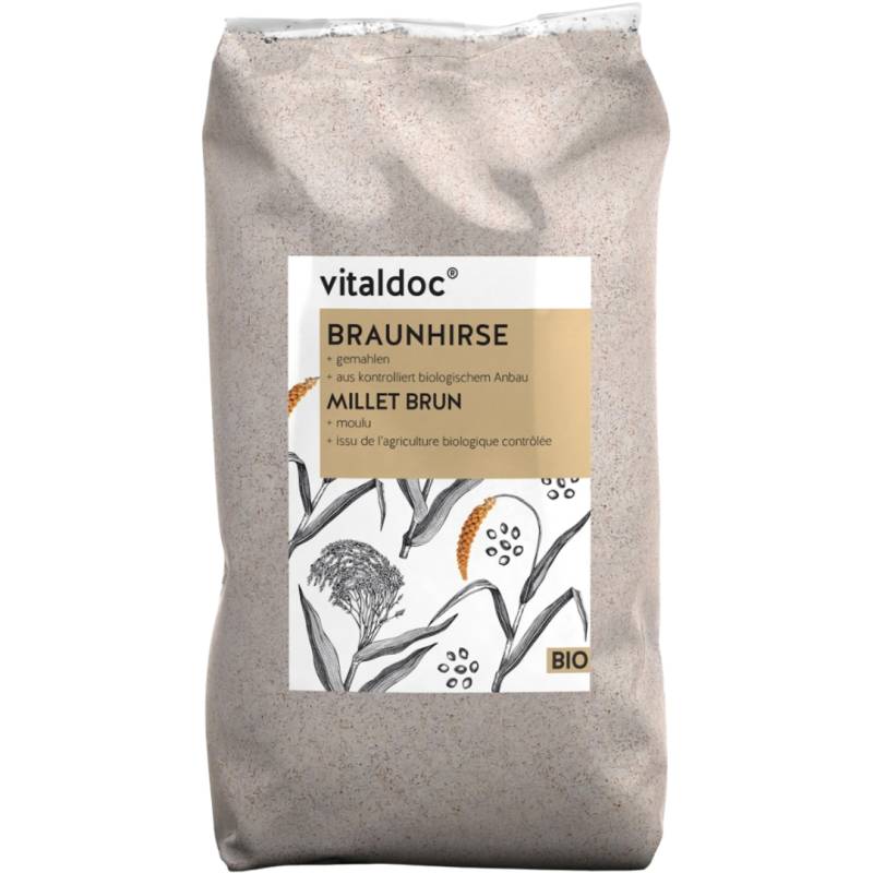 Bio Braunhirse gemahlen, 1 kg von Vitaldoc