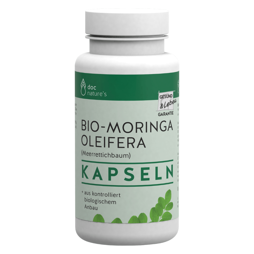 Bio Moringa Oleifera Kapseln, 100 Stück Bio Moringa Oleifera Kapseln, 100 Stück von Doc Nature’s