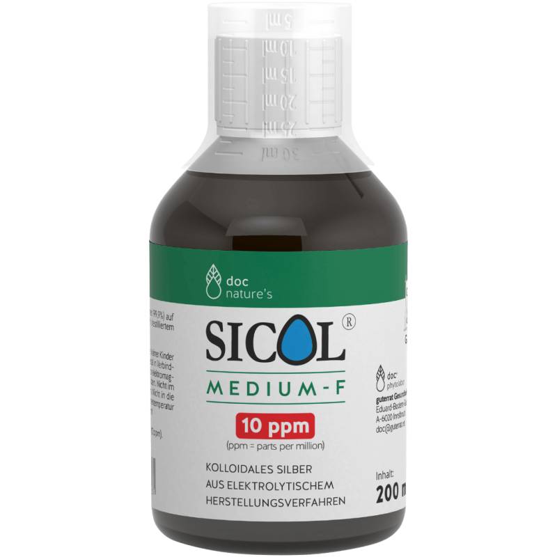 Kolloidales Silber Sicol medium-F, 10 ppm von Doc Nature’s