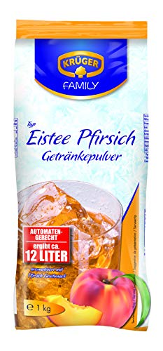 Krüger Eistee Pfirsich Getränkepulver Erfrischungsgetränk 6x1000g von Getränke