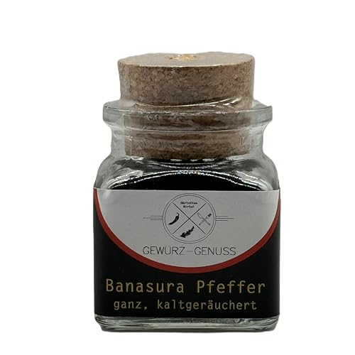 Ganz Banasura Pfeffer, 45g - by Gewürz-Genuss | Glutenfreier, vegetarischer Pfeffer aus Indien mit fruchtig-rauchiger Note für Grillsteaks, Saucen & mehr Ganz Banasura Pfeffer, 45g - by Gewürz-Genuss | Glutenfreier, vegetarischer Pfeffer aus Indien mit fruchtig-rauchiger Note für Grillsteaks, Saucen & mehr von Gewürz-Genuss