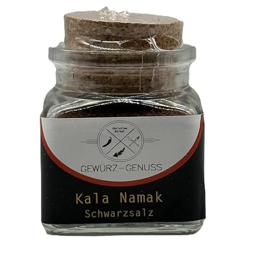 Kala Namak Schwarzsalz, 100g - by Gewürz-Genuss | Veganes Eiersalz für süße und herzhafte Gerichte Kala Namak Schwarzsalz, 100g - by Gewürz-Genuss | Veganes Eiersalz für süße und herzhafte Gerichte von Gewürz-Genuss