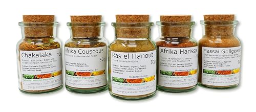 Afrika Gewürze Geschenk Set No.1 im Glas Gewürzkontor München von Gewürzkontor München Tu´ dir gut!