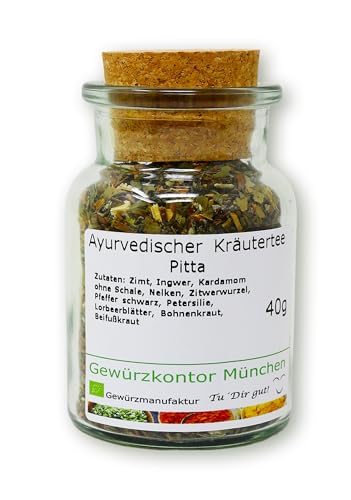 Ayurvedischer Kräutertee - Pitta 40g im Glas Gewürzkontor München von Gewürzkontor München Tu´ Dir gut!